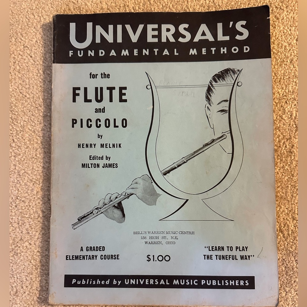 Universal's Fundamental Method for Flute and Piccolo